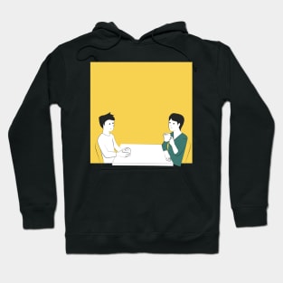 Friends Having Coffee Hoodie